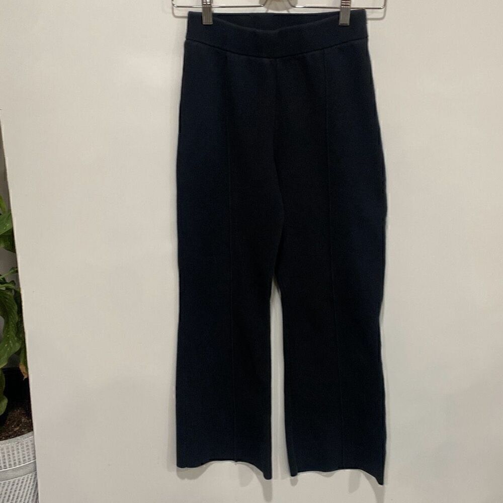 Banana Republic Womens Thick Knit Elastic Waistband Pull-on Pants‎ Black Size XS